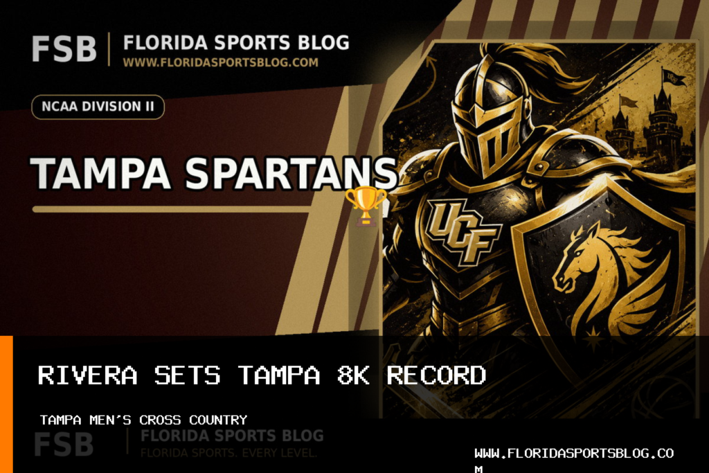 University of Tampa Men's Cross Country's Elijah Rivera Earns SSC Honor After School-Record 8K featured image