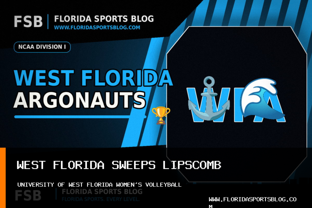 University of West Florida Argonauts Women’s Volleyball Sweeps Lipscomb Behind Kumara Flanagain’s Nine Kills featured image
