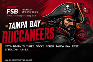 Yaya Diaby’s three sacks power Tampa Bay past Carolina 43-13