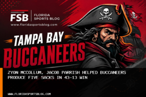 Zyon McCollum, Jacob Parrish helped Buccaneers produce five sacks in 43-13 win